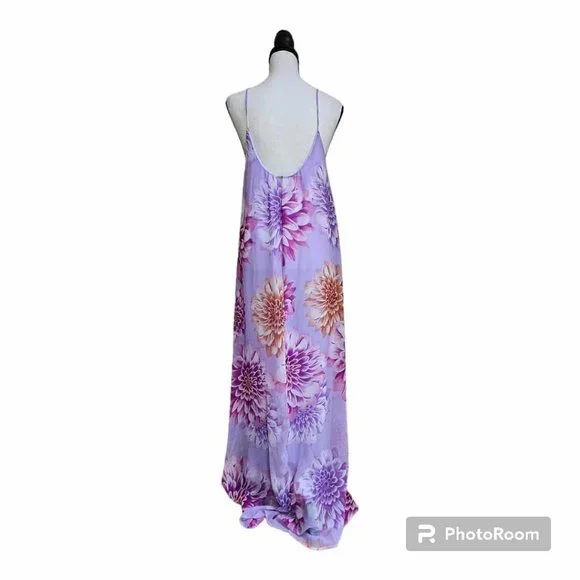 NEW Red Dress - Aura Lavender Floral Maxi Dress Size S - Picture 3 of 9
